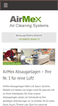Mobile Screenshot of airmex-absauganlagen.de